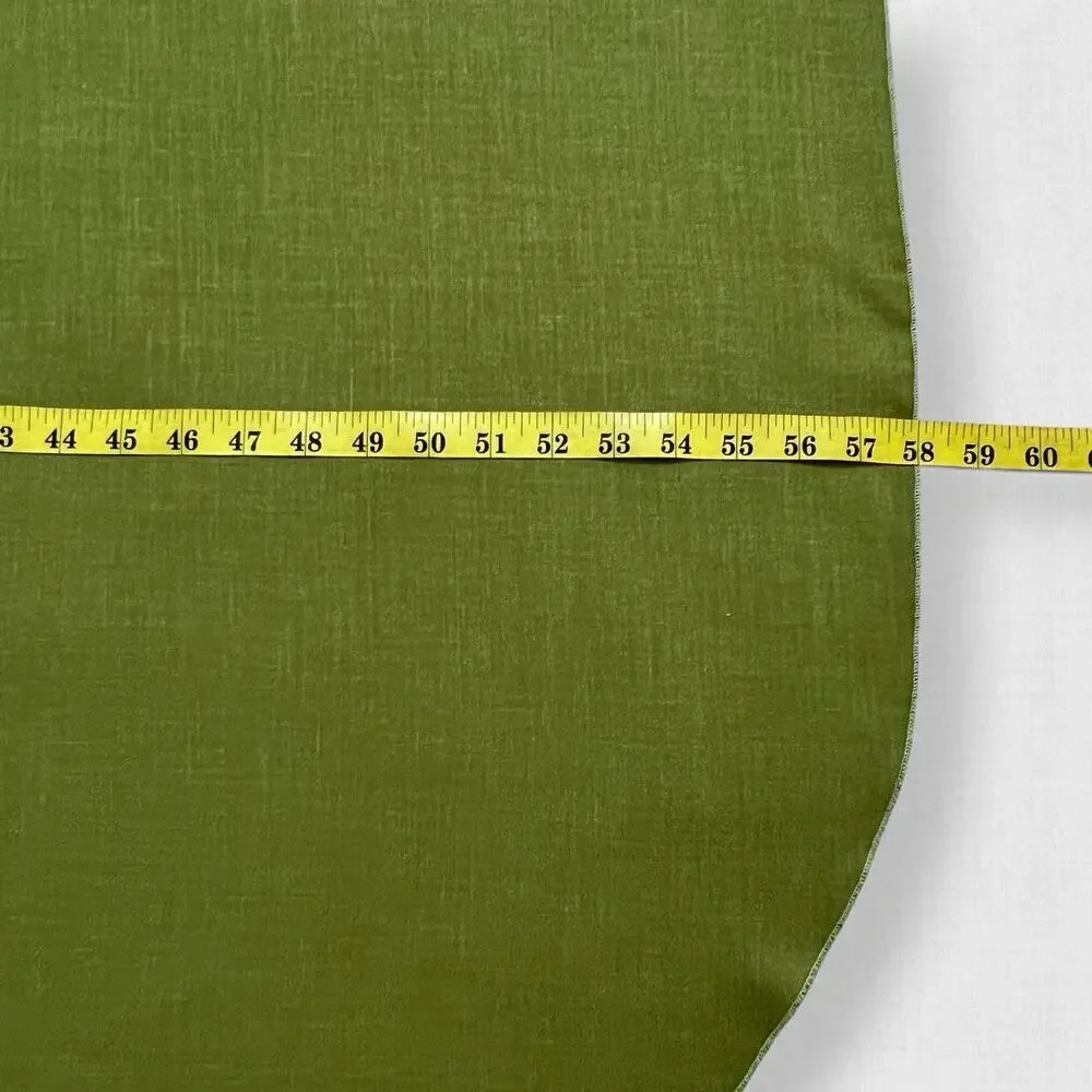 Olive Green Tablecloth Napkin Set Oblong 85x58 Farmhouse Dinner 6 Matching 17x17